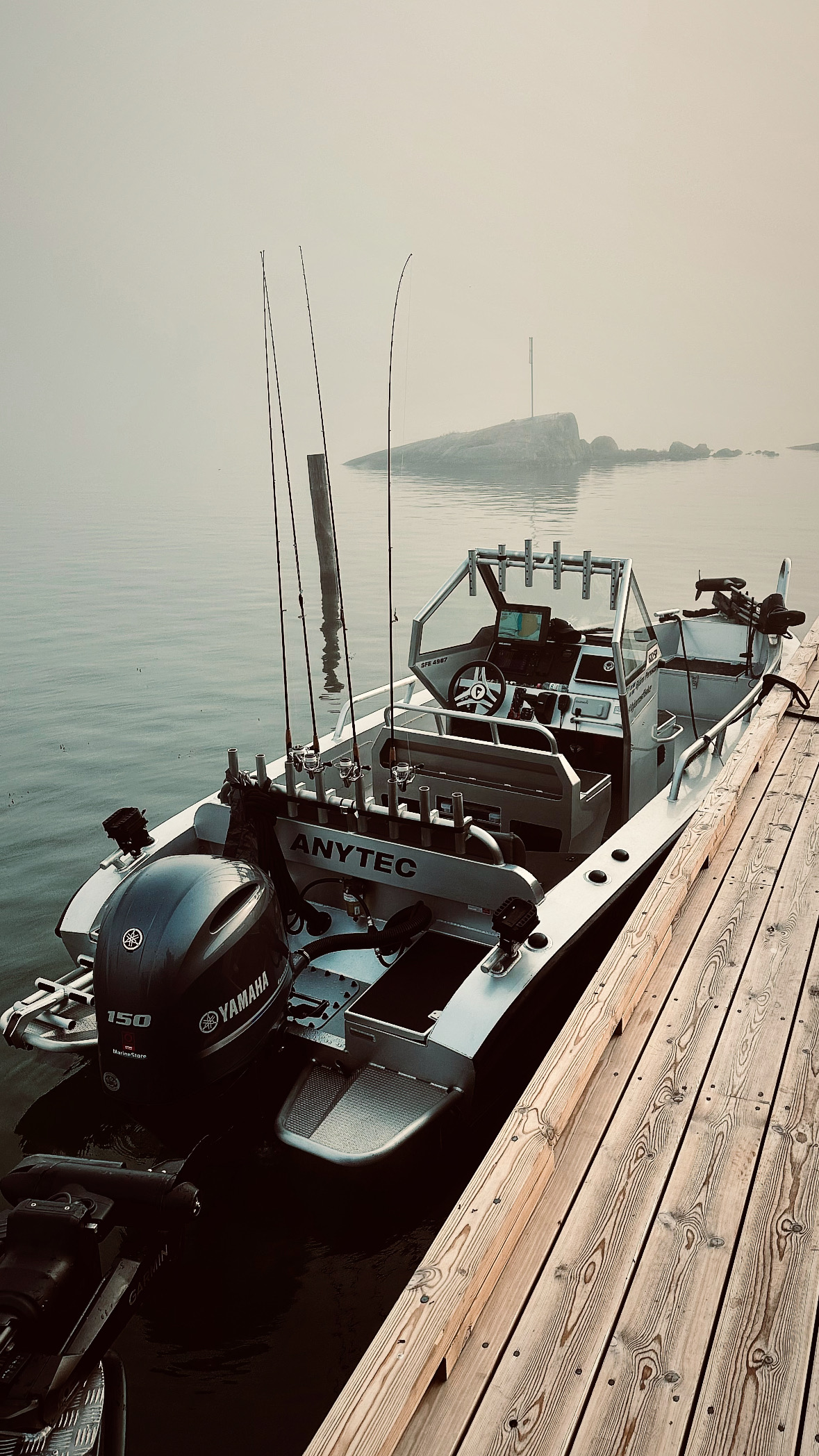 Anytec 622 SPF fishingguide boat in Sweden/Stockholm